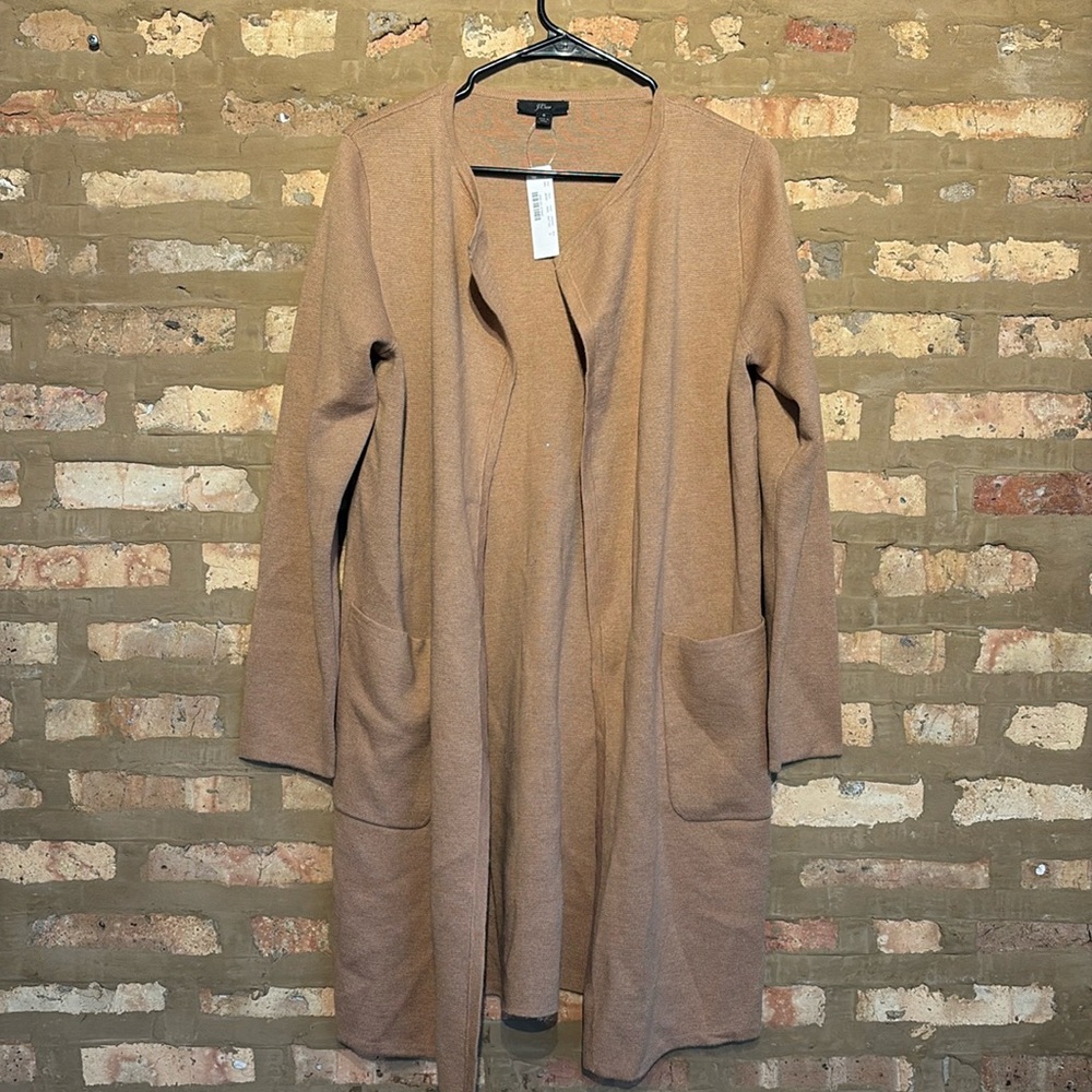 J.Crew Tan Sweater Coat